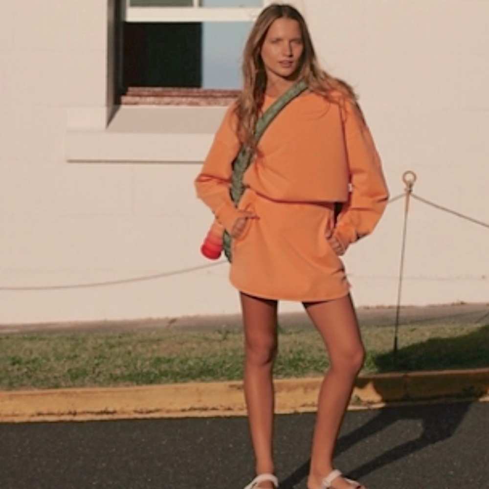 Tangerine orange FP one piece skort